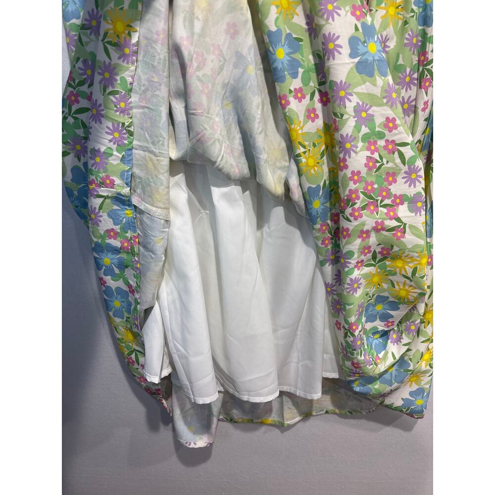 NWOT Blakely Floral Dress Smocked Top Lined Pockets 1x/2x - Picture 5 of 7